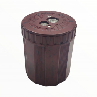 Double taille-crayon bordeaux