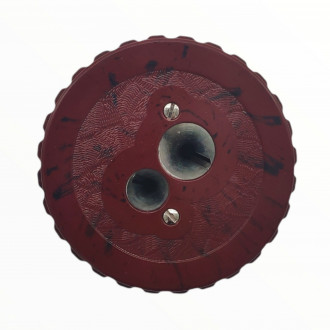 Double taille-crayon bordeaux