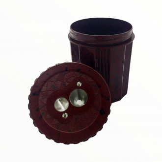 Double taille-crayon bordeaux