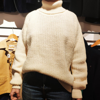 Cream turtleneck sweater