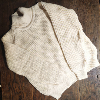 Cream turtleneck sweater