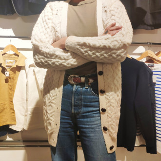 Cream Irish cardigan