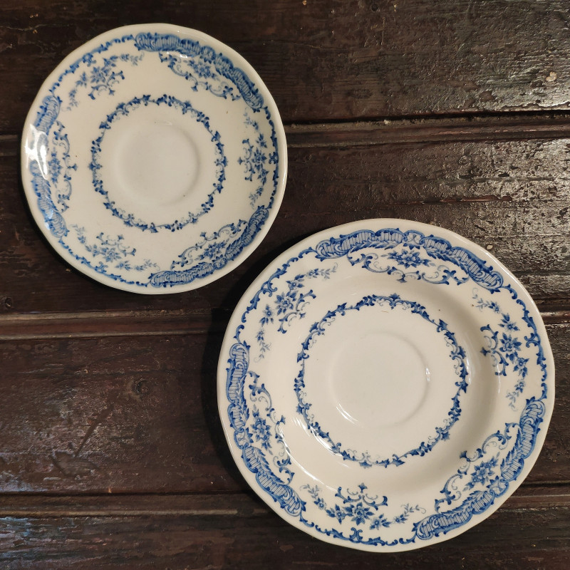 RARE TASSE et sa SOUCOUPE à décor de CARTES à JOUER - PARIS