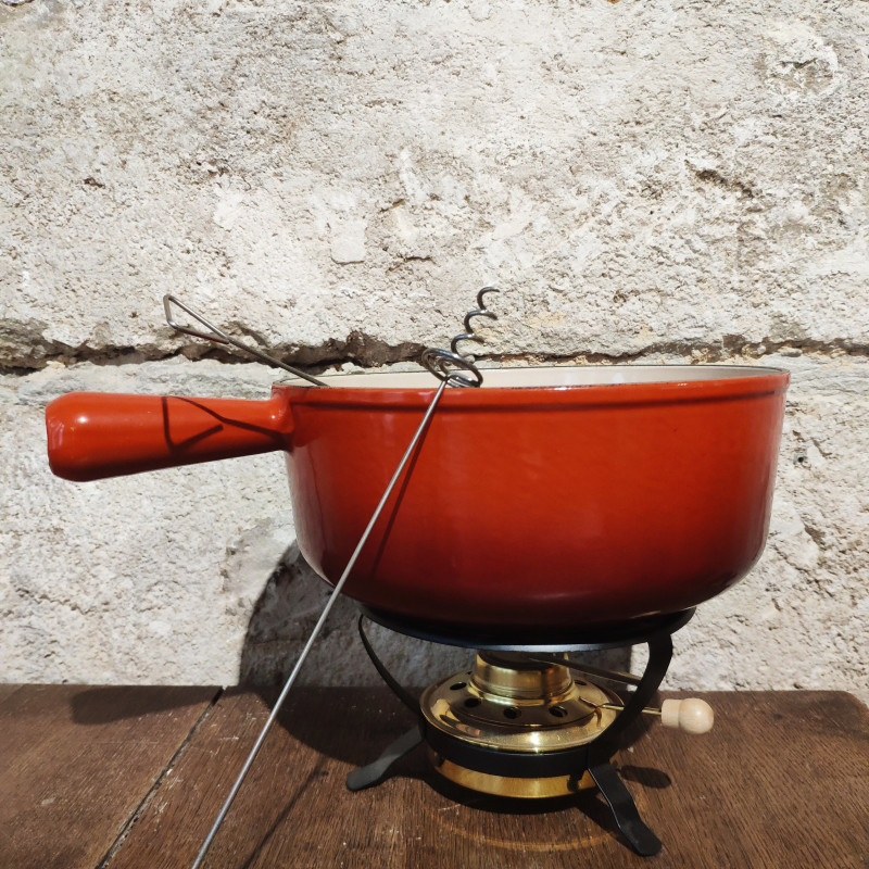 Panela de Fondue Le Creuset para Carne e Queijo Laranja 20 cm
