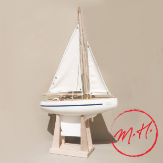 Wooden sailboat large model