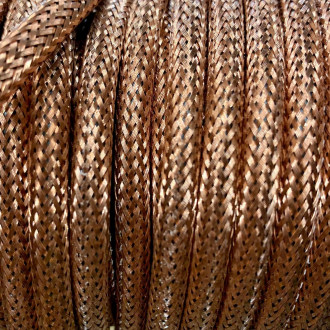 Round copper tubular metal cable