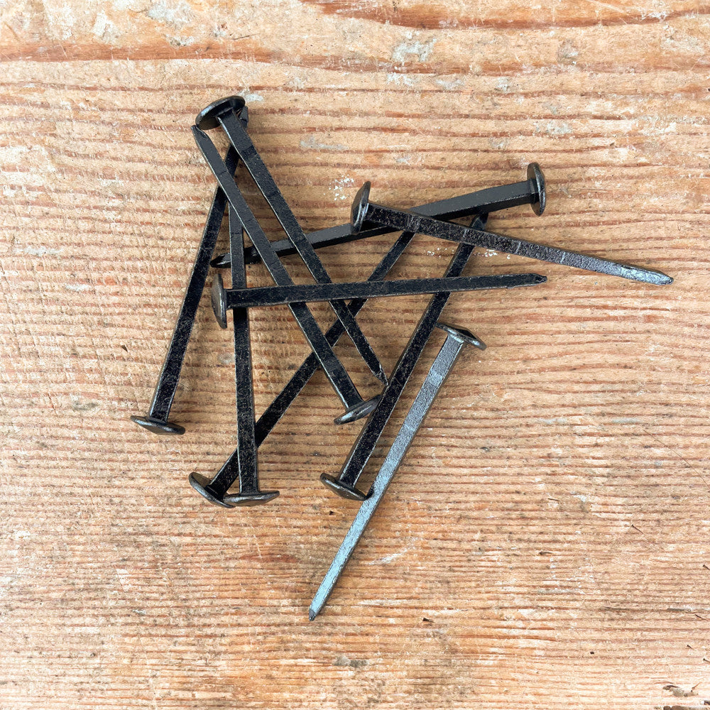 10 clous forgés Marinier à tête martelée 80mm