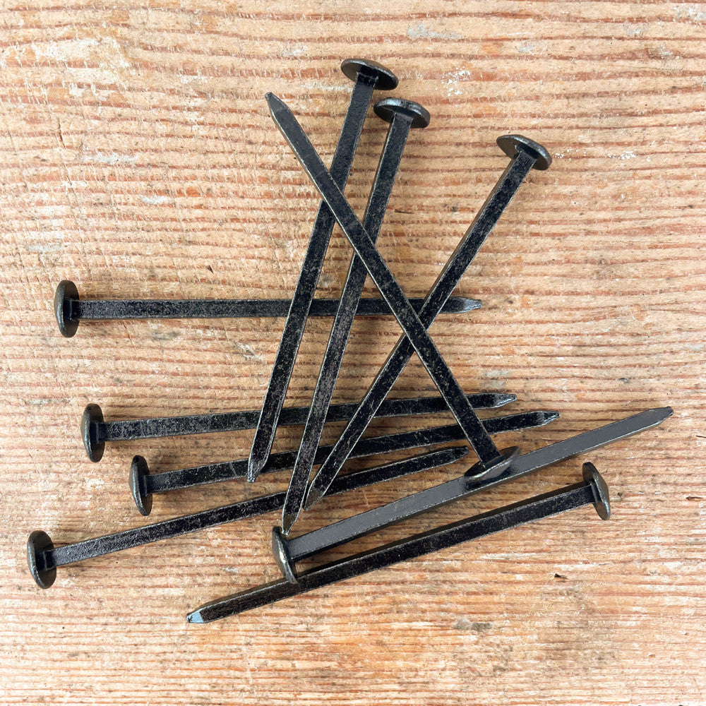 10 clous forgés Marinier à tête martelée 90mm