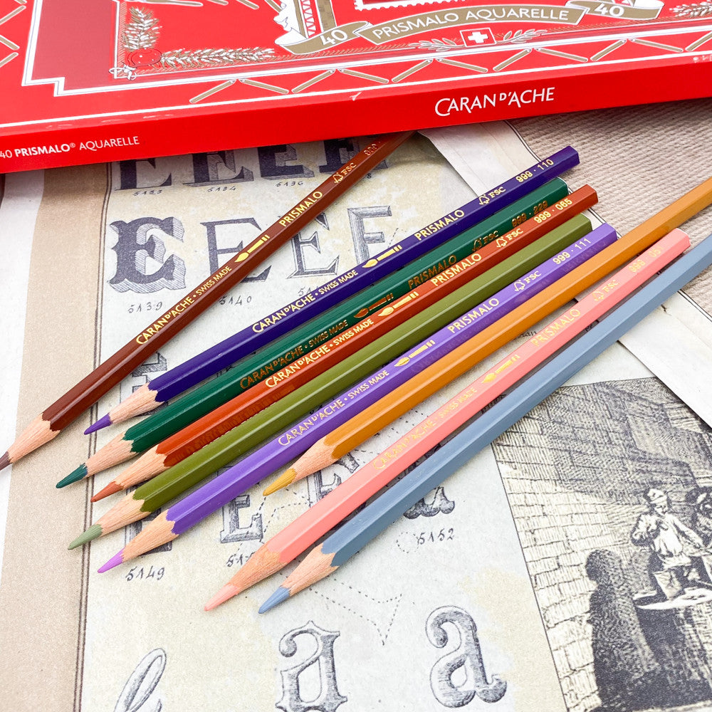 Box of 40 watercolour pencils