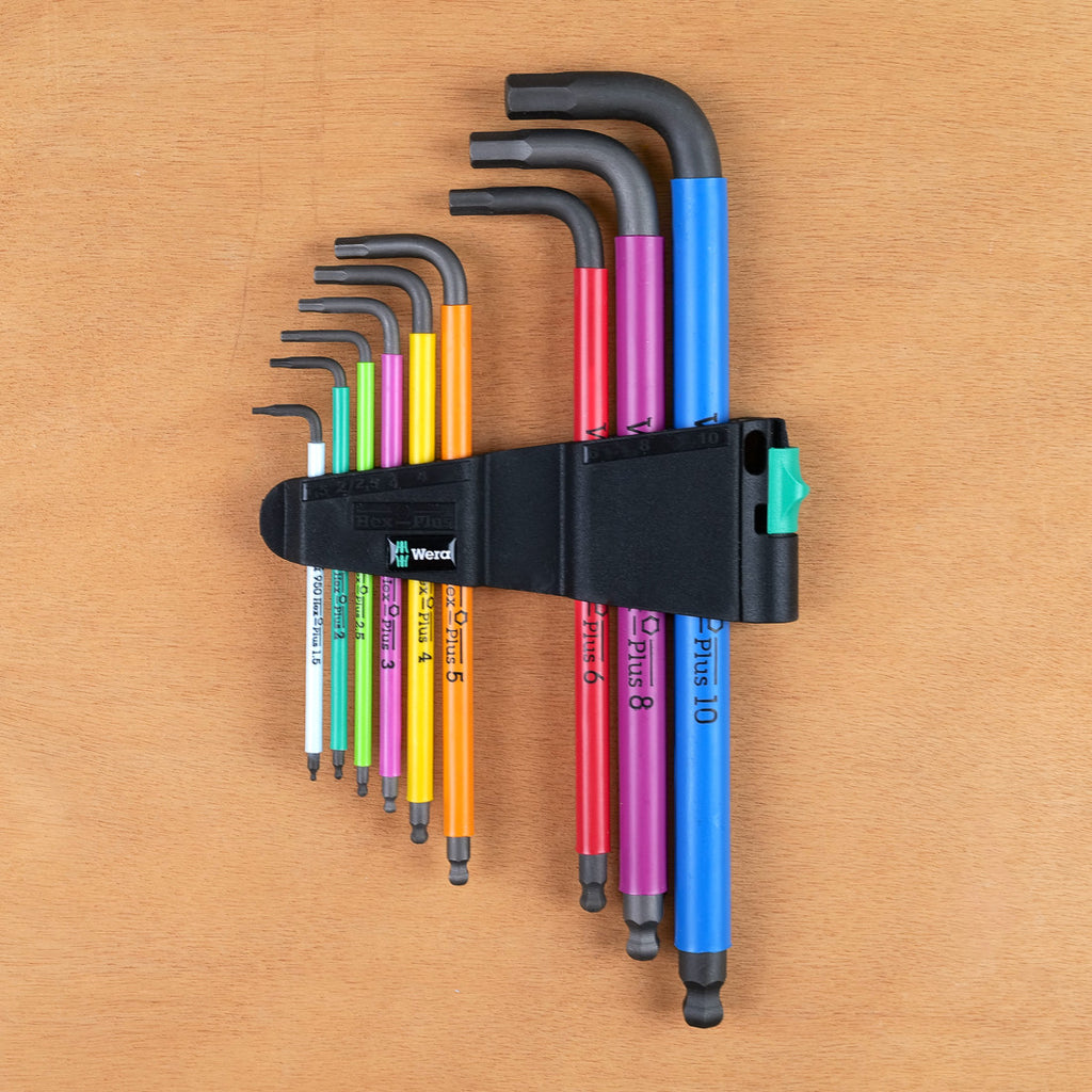 Set of 9 Wera hex keys