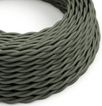 Sage green twisted lighting cable