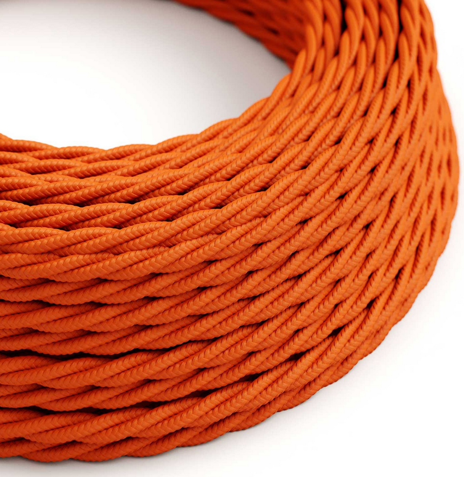 Twisted lighting cable, orange