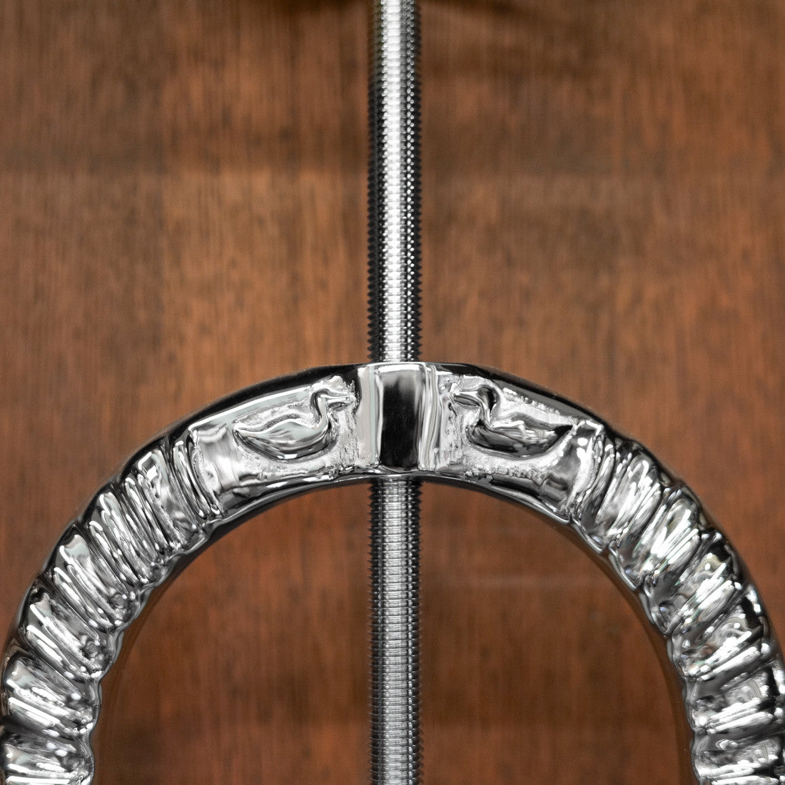 Chrome-plated duck press
