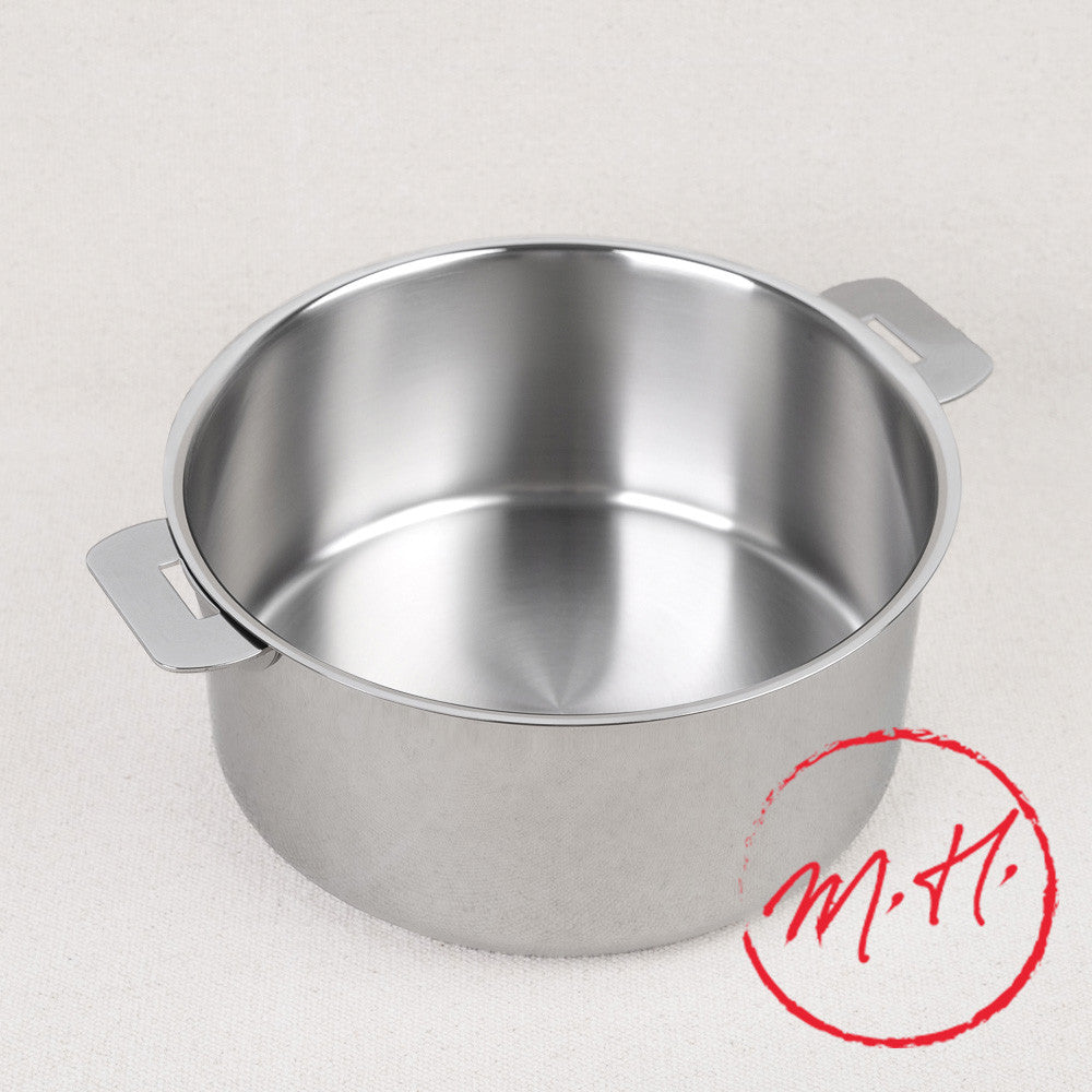 Mutine stainless steel stockpot, removable handle, induction