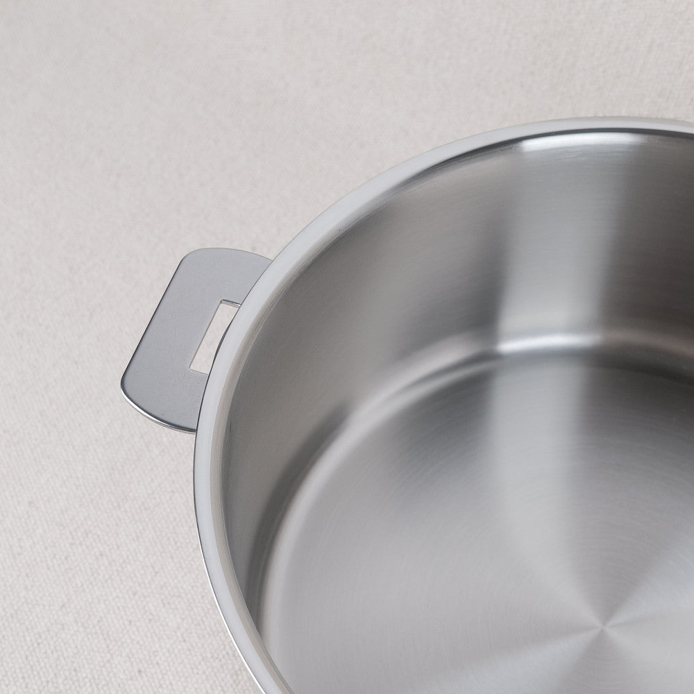Mutine stainless steel stockpot, removable handle, induction