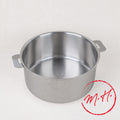 Mutine stainless steel saucepan with removable handle