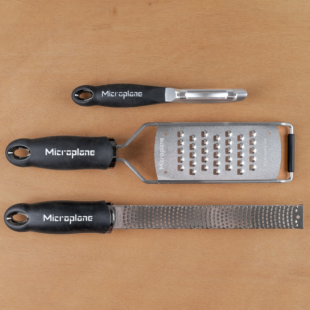 Peeler/Zester/Extra coarse grater set