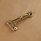 Roma door security hook in polished brass