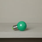 Coloured bulb for outdoor string lights