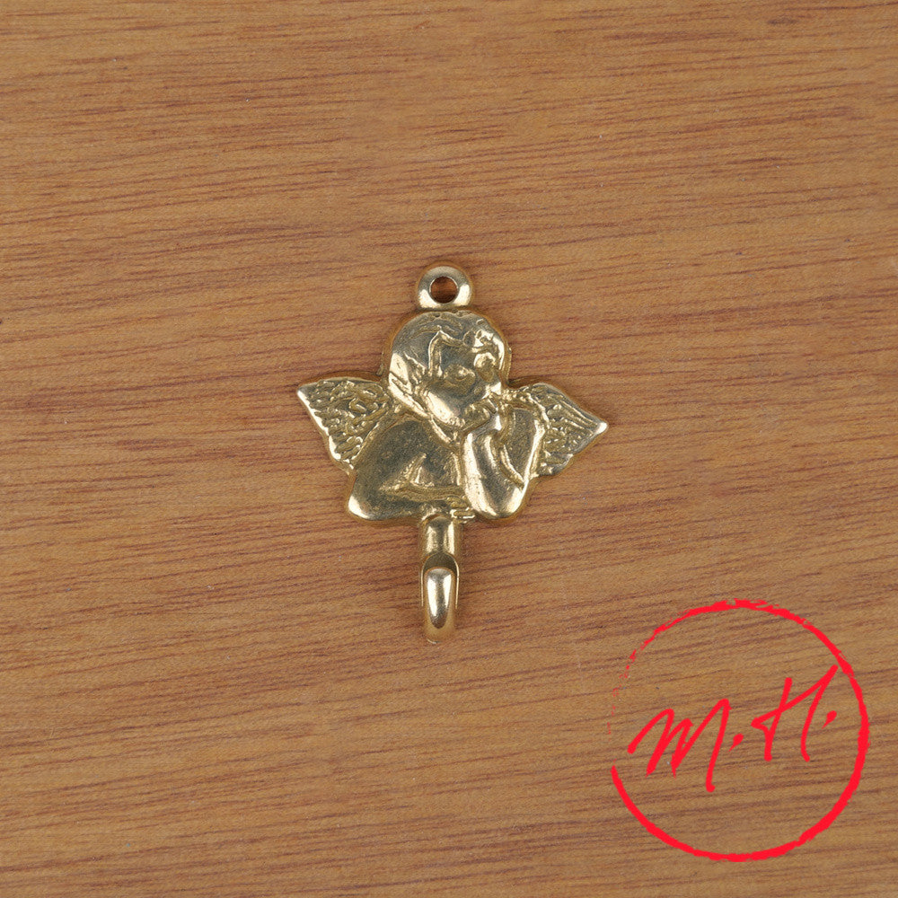 Brass cherub hook