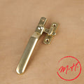 Locking handle, polished brass