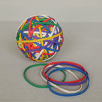Ball of 270 rubber bands
