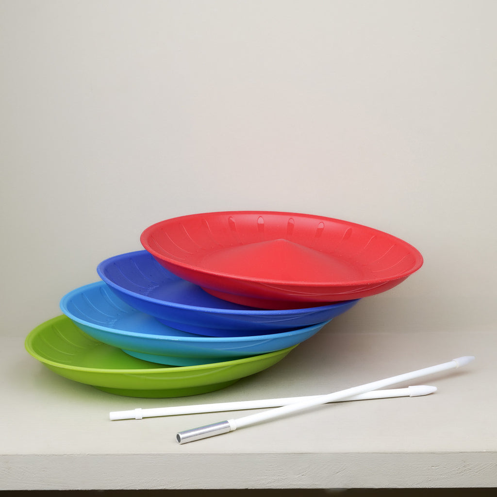 Spinning plate and stick