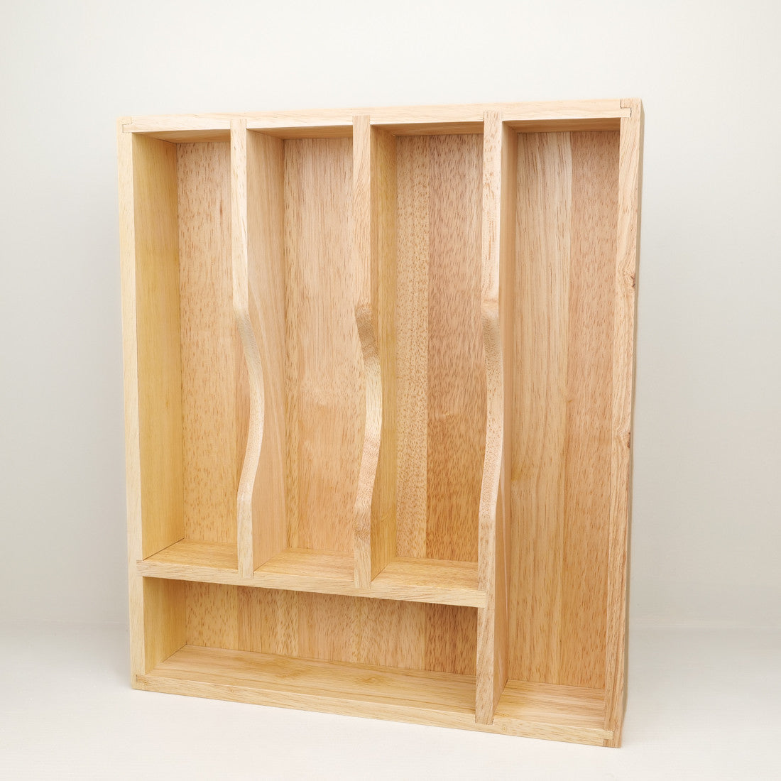 Wooden cutlery tray