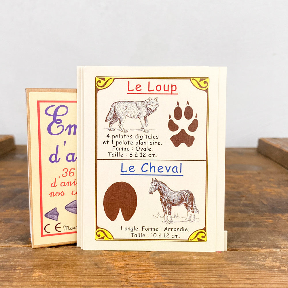 36 empreintes d'animaux