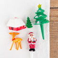 4 accessoires de bûche de Noël