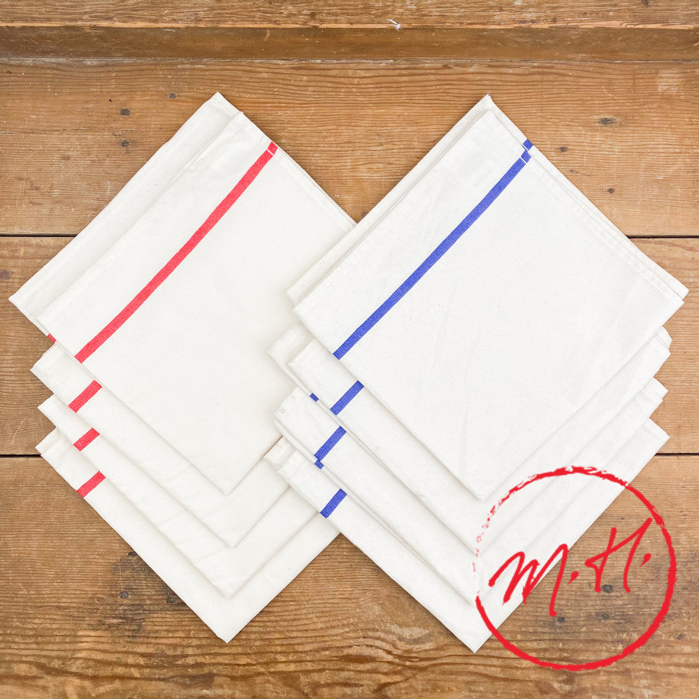 4 ecru cotton napkins