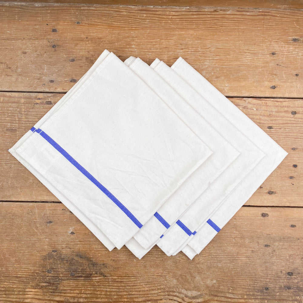 4 ecru cotton napkins