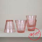 4 Duralex Picardie pink glasses 25cl