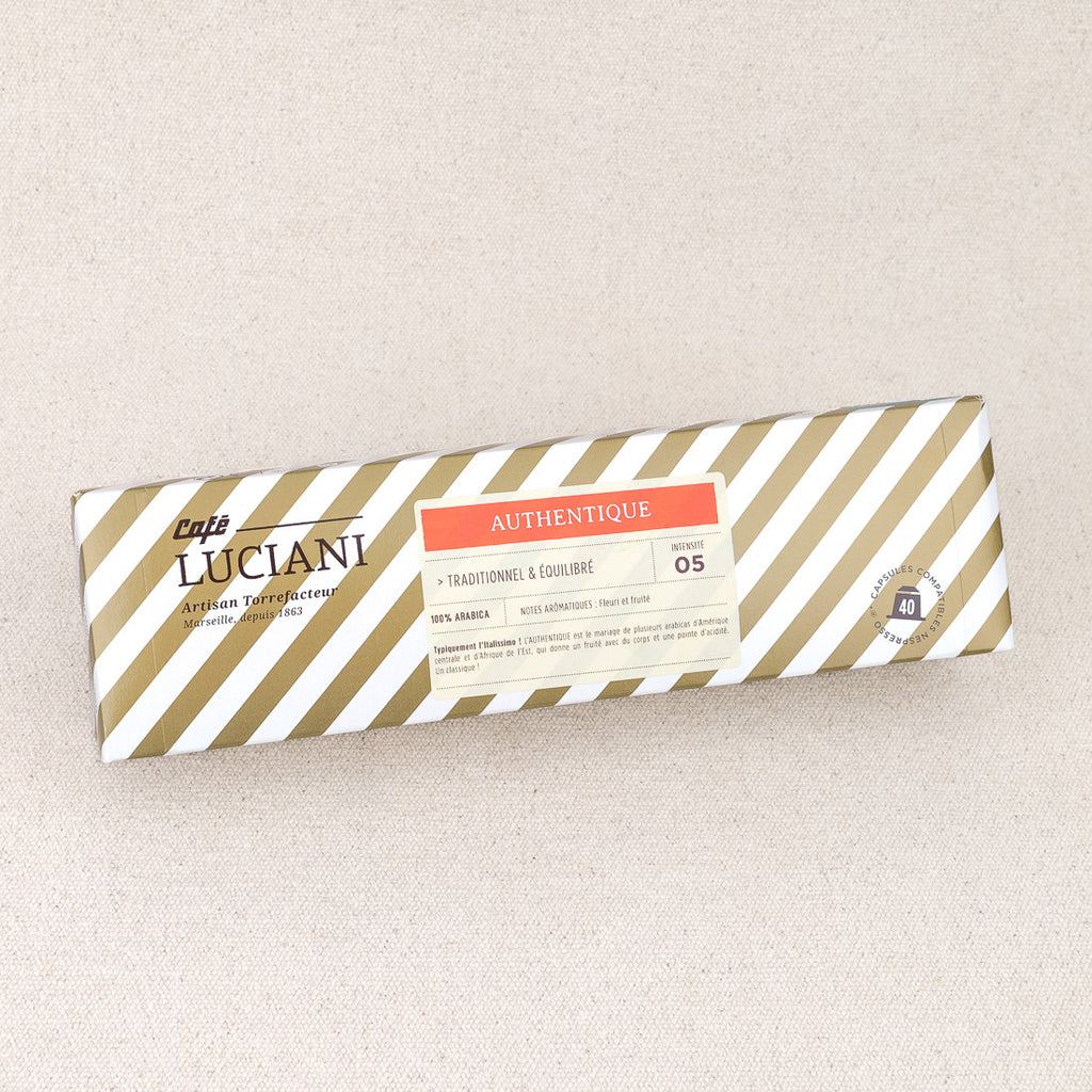 box of 40 Marseille coffee capsules