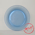 6 blue Duralex dinner plates