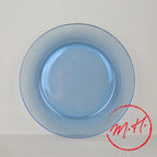 6 blue Duralex dinner plates