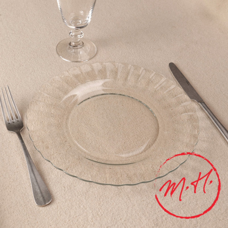 Lot de 6 assiettes plates Picardie Duralex - transparent