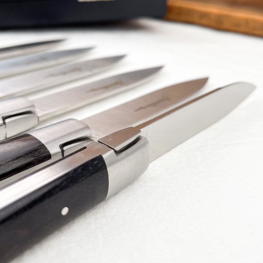 6 couteaux de table Sauveterre ébène