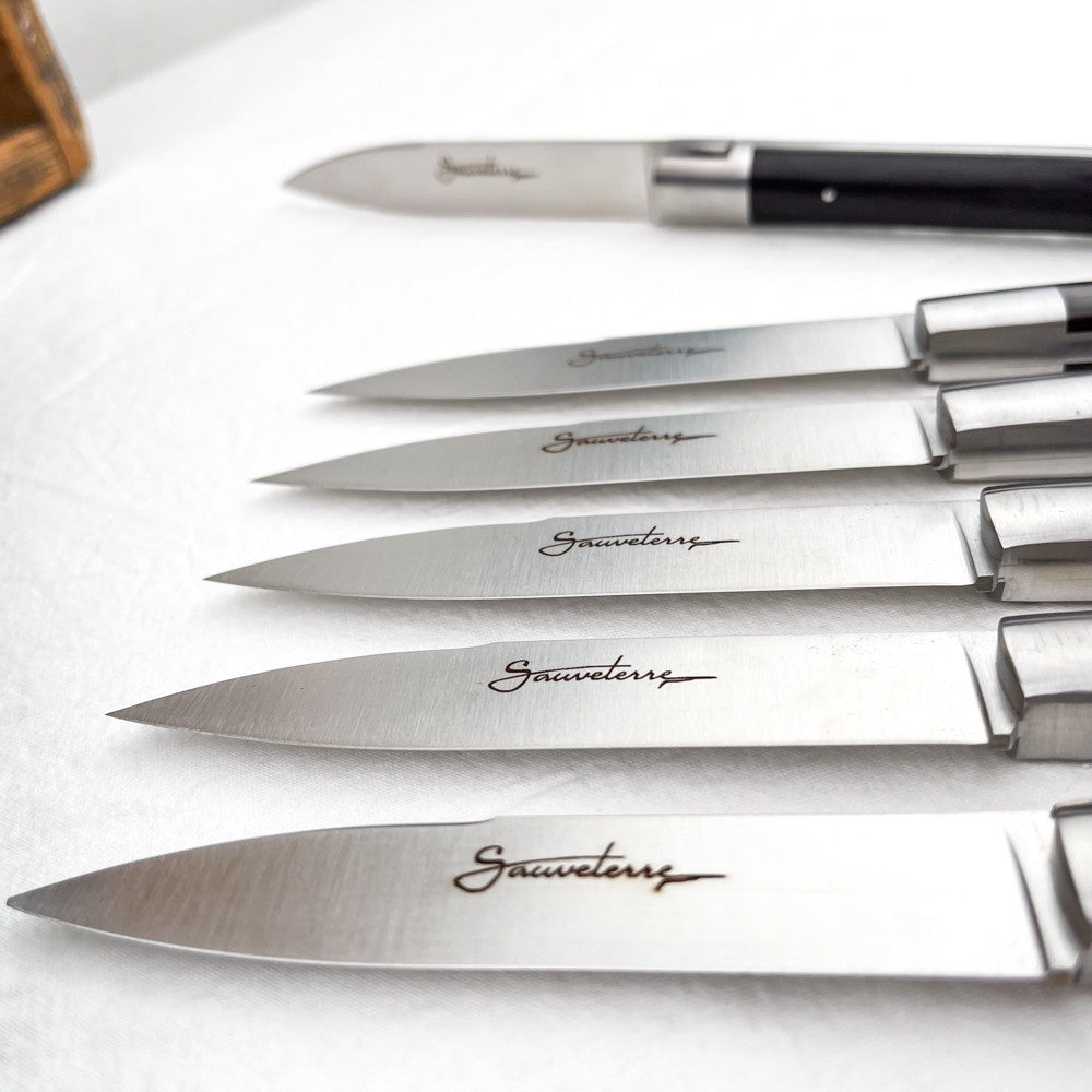 6 couteaux de table Sauveterre ébène