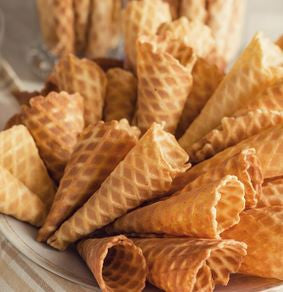moules pour cornets en gauffre