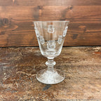 6 crystalline wine glasses Maison Empereur