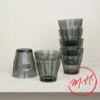 Set of 6 Picardie 25 cl smoked grey glasses