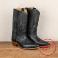 La Botte Gardiane cowboy boots, black natural leather