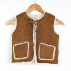Gilet de berger en peau d'agneau