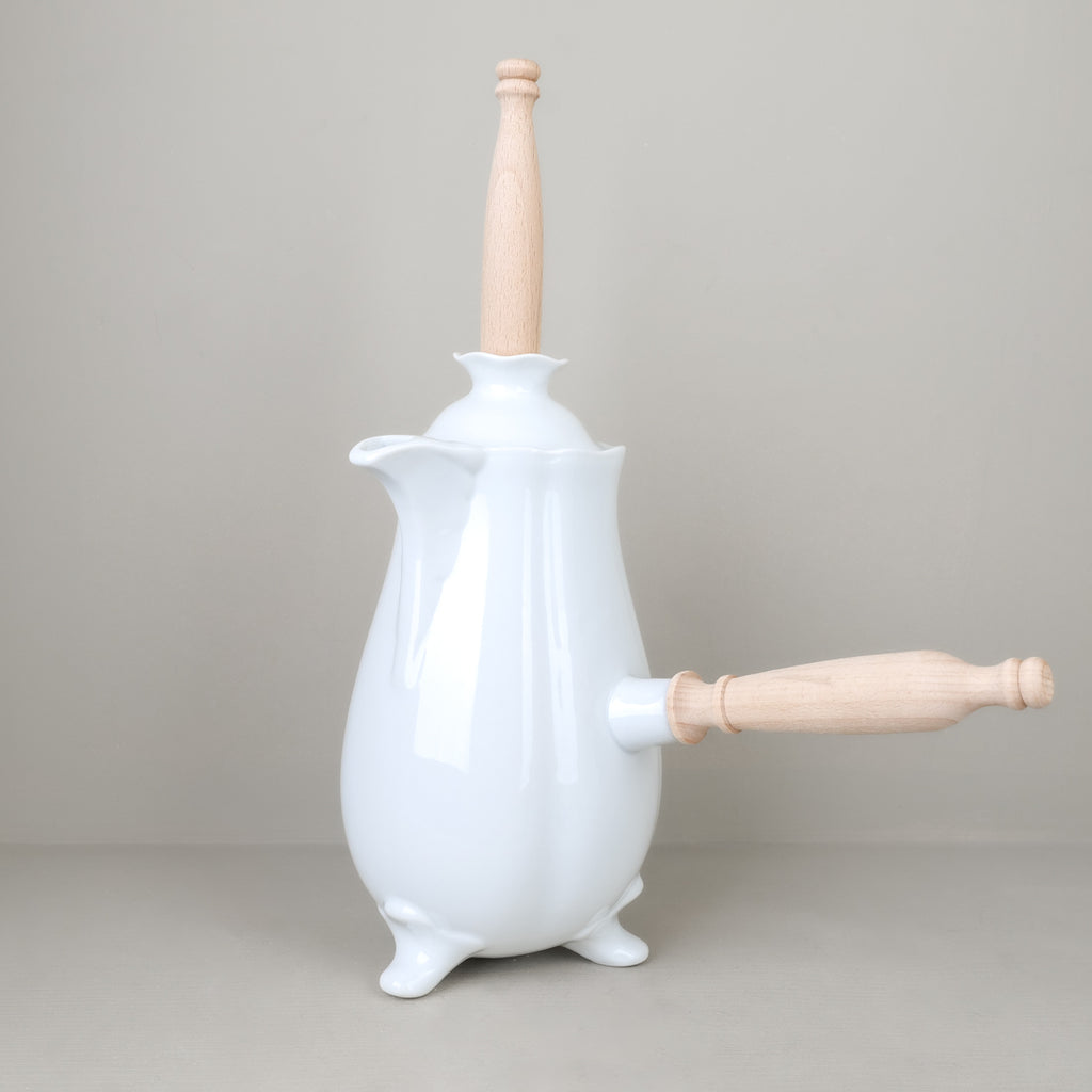 Porcelain chocolate pot