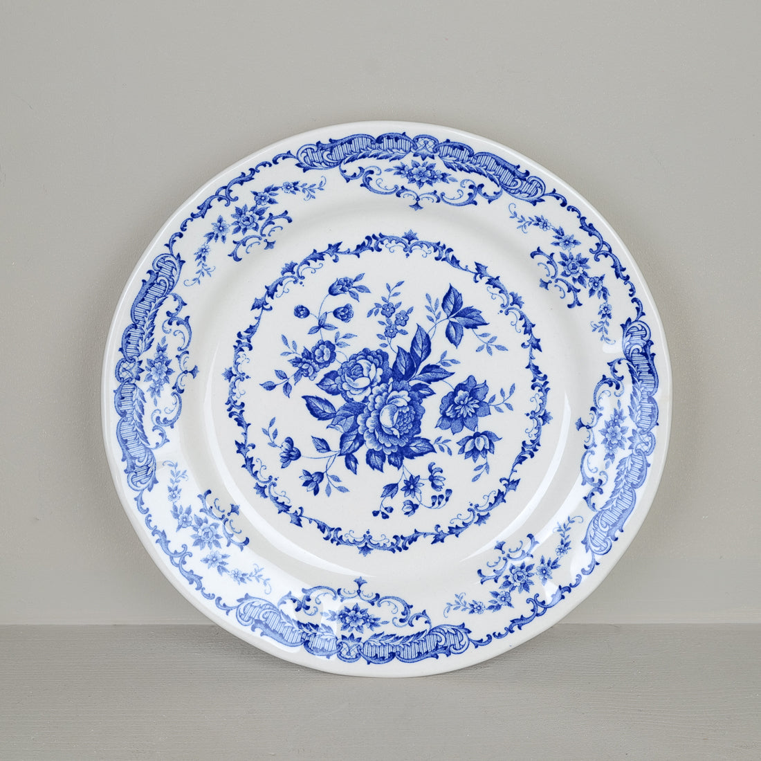 Assiette à soupe décor floral Ø23cm