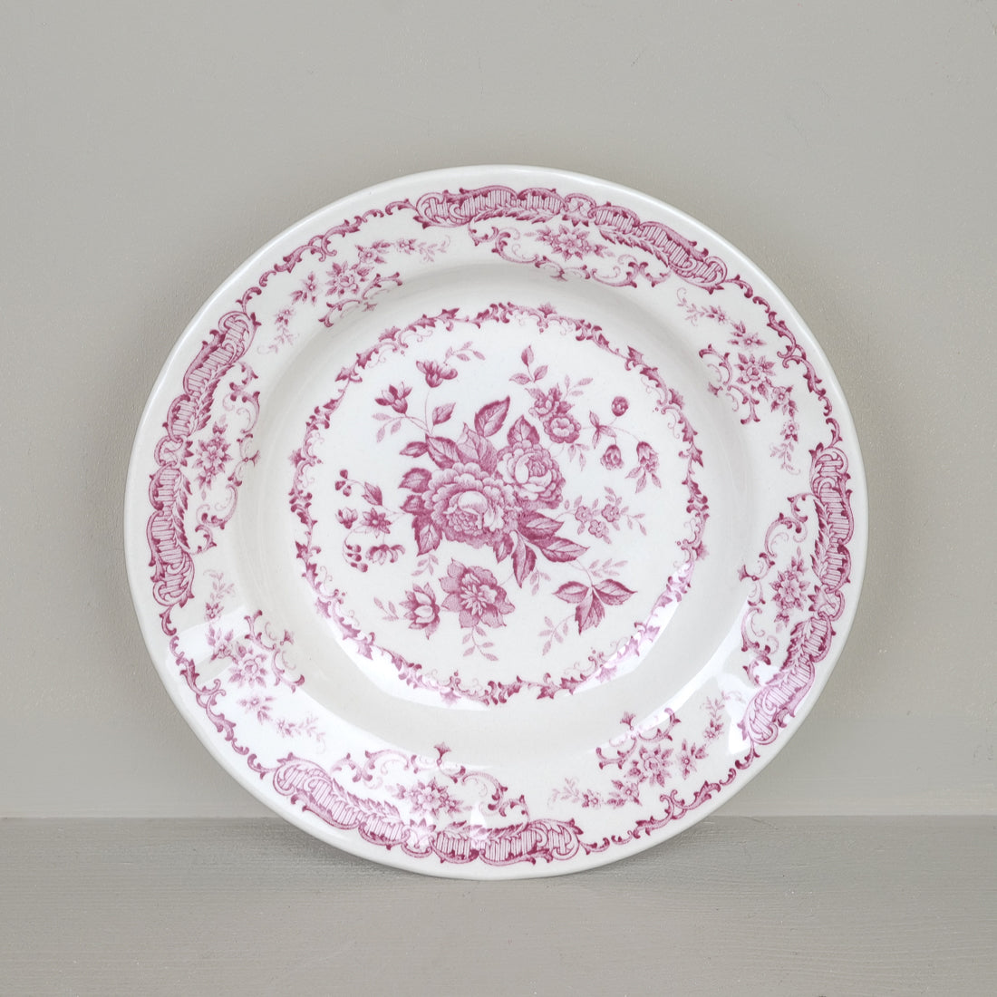 Assiette à soupe décor floral Ø23cm