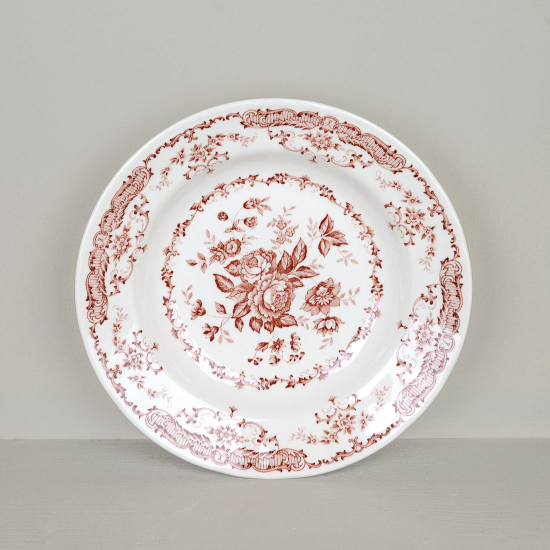 Assiette à soupe décor floral Ø23cm