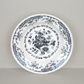 Soup plate with blue decoration Ø23