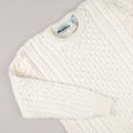 Ecru knitted wool Irish sweater